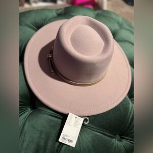 Forever 21 Soft Pink Women's Hat with Gold Accent